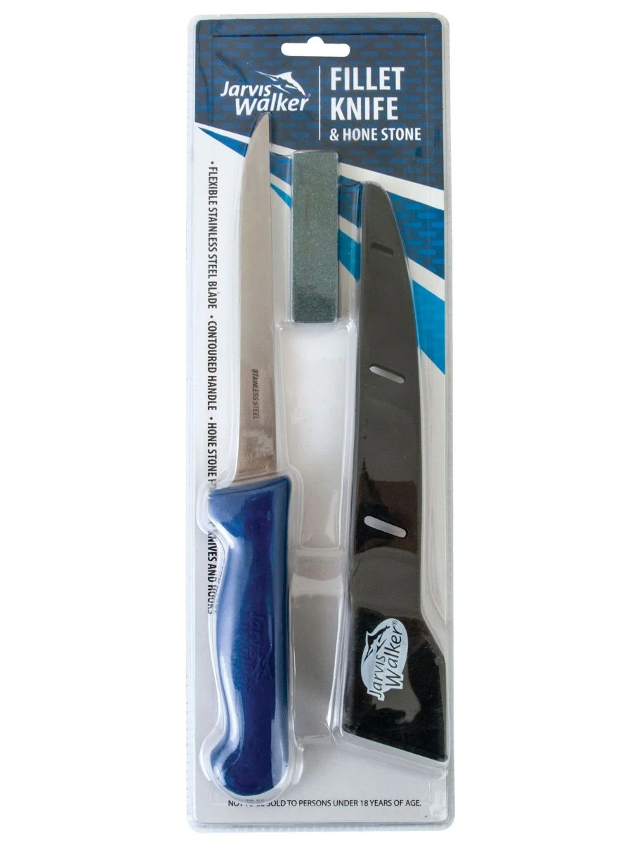 Jarvis Walker Fillet Knife And Hone Stone 1 Jarvis Walker Fillet Knife And Hone Stone