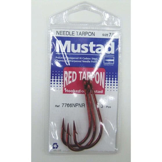 Mustad Pre-Pack Needle Tarpon Hook 1 Mustad Pre-Pack Needle Tarpon Hook