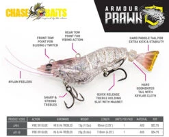 Chasebaits Armour Prawn -Pro Fishing Shop Chasebaitsarmourprawninfopage