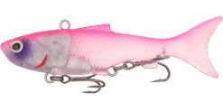 Samaki Viberlicious Thumper Tail 30 Samaki Viberlicious Thumper Tail -Pro Fishing Shop Samaki Vibelciious Thumpertail 70mm Pink Purple Head