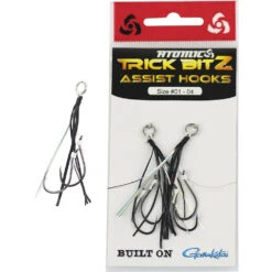 Atomic Trick Bitz Assist Hook Packs -Pro Fishing Shop atomic trick Bitz assist hooks black silver tackleworld kawana 080adee2 8c78 4f43 925c b424a60b78f6