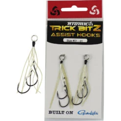 Atomic Trick Bitz Assist Hook Packs -Pro Fishing Shop atomic trick Bitz assist hooks gold fleck tackleworld kawana