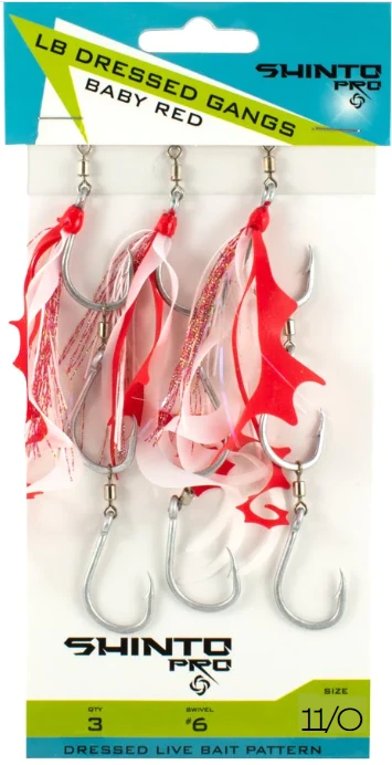 Shinto Pro Dressed Ganged Hook Swivel Live Bait 1 Shinto Pro Dressed Ganged Hook Swivel Live Bait