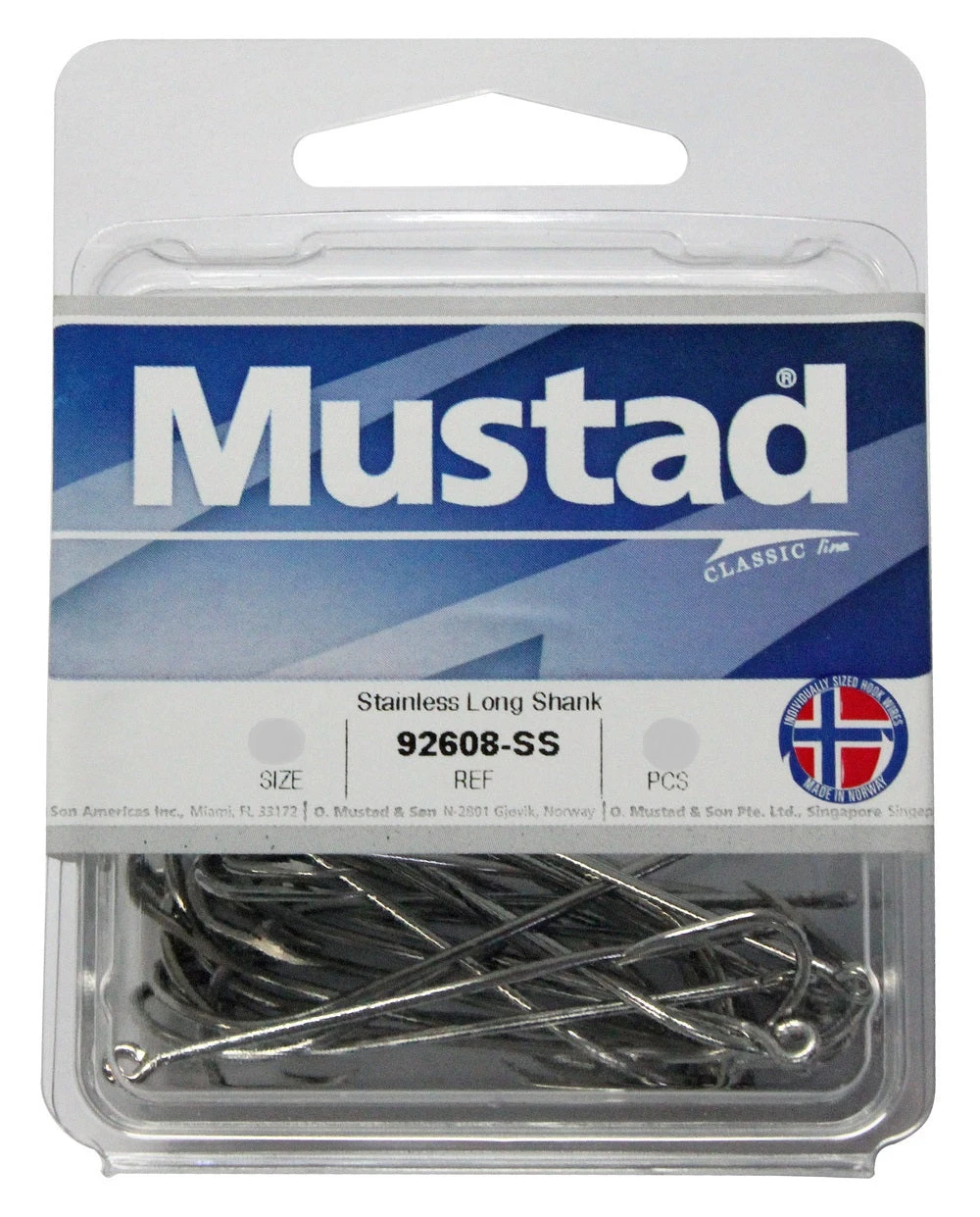 Mustad 92608SS Long Shank Stainless Steel Beak Hook Box 2 Mustad 92608SS Long Shank Stainless Steel Beak Hook Box - Image 2