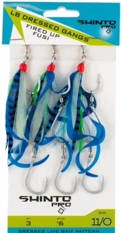 Shinto Pro Dressed Ganged Hook Swivel Live Bait 12 Shinto Pro Dressed Ganged Hook Swivel Live Bait -Pro Fishing Shop fusi11