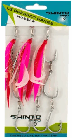 Shinto Pro Dressed Ganged Hook Swivel Live Bait 17 Shinto Pro Dressed Ganged Hook Swivel Live Bait -Pro Fishing Shop huss