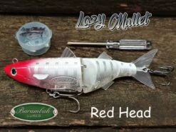 Barambah Lazy Mullet 150mm -Pro Fishing Shop red head