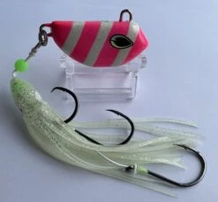 HP Tackle Snapbait Triple Threat Jigs -Pro Fishing Shop snapbait triple threat pink lumo stripes 155g tackleworld kawana