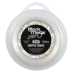Black Magic Mono Leader Supple 9 Black Magic Mono Leader Supple -Pro Fishing Shop supple trace leader 40lb new label