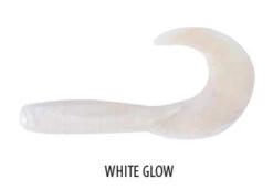 Berkley Gulp 4inch Jiggin Grub -Pro Fishing Shop whiteglow